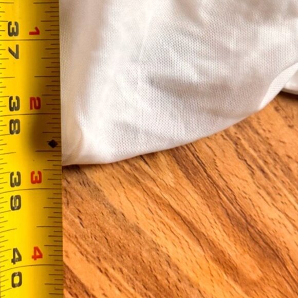 White Ruching Bodycon Corset Inspired Bodice Very Flattering Cocktail Dress XL - Picture 7 of 9